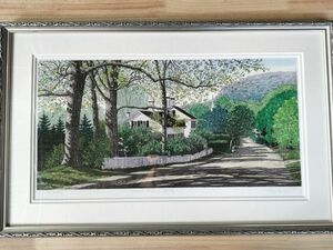 S39 1円～ キャロル・コレット 「Chestnut street in Spring」 風景画 131/200 版画