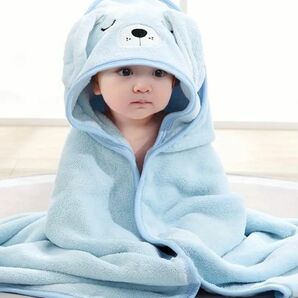 赤ちゃんに快適なフード付き速乾性バスローブバスタオル、浴室ビーチ睡眠用