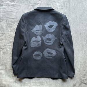 ARCHIVE COMME des GARCONS 00AW HARD AND FORCEFUL "губа" принт tailored jacket Comme des Garcons AD2000. архив 