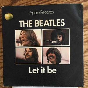 【UKオリジナル】The Beatles/Let It Be /Apple/ R 5833/初期プレス/ジャケ付/貴重