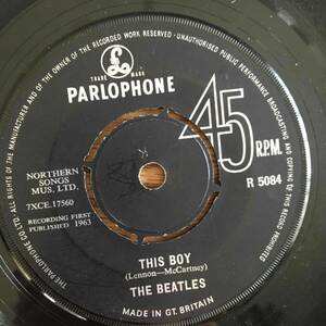 【UKオリジナル】The Beatles/ I Want To Hold Your Hand/Parlophone/ R 5084/KT刻印/轟音/マト１