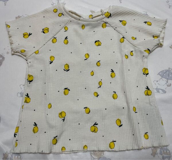 86cm ZARA ベビー服 レモン 半袖 Tシャツ ザラ