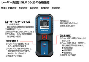BOSCH ボッシュ レーザー 距離計 GLM30-23 測定距離30m 新品未使用品！