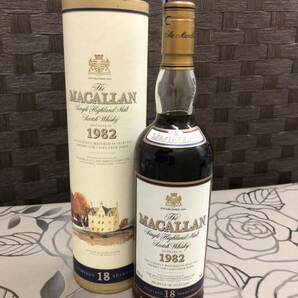 【ケース付き・未開栓】MACALLAN 1982年 マッカラン 18年 ウイスキー モルト 古酒 洋酒 750ml 43%の画像1