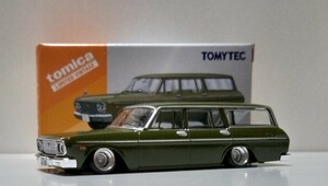 ☆トミカLV 1/64 トヨペット クラウン カスタム 66年式 シャコタン ツライチ 鉄チン 深リムアルミホイール 高速有鉛〓