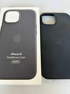 中古 MagSafe対応 iPhone15 ファインウーブンケース Apple アップル 純正