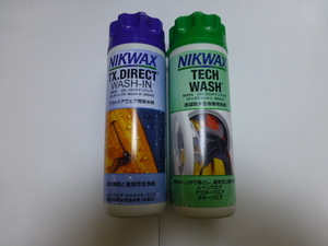 ニクワックス(NIKWAX) 300ml ツインパック 【洗剤】ほぼ未使用と【撥水剤】2割使用