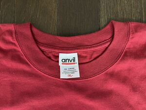 anvil アンビル　デットストック5.6オンスヘビーウェイトTシャツ XLサイズ　インディペンデンスレッド