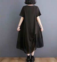 新品ワンピース　ロングワンピース　ゆったり　大きいサイズ　新品　ワンピース　2XL　3Lサイズ_画像4