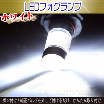 LED フォグランプ ホワイト 100W ハイパワー 2個 HB3 ハイビーム 12v 24v フォグライト 送料無料 新品_画像2