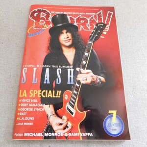 特2 53868 / BURRN! 2010年7月号 SLASH LA SPECIAL!! VINCE NEIL DUFF McKAGAN GEORGE LYNCH RATT L.A.GUNS CARLOS CAVAZO RON KEEL