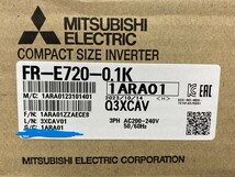 013♪未使用品♪三菱電機 パワフル小形インバータ　FREQROL-E700シリース FR-E720-0.1K 適用モータ容量0.1kW ①_画像3