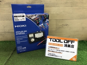 016■未使用品■HIOKI アナログ絶縁抵抗計 IR4033-11