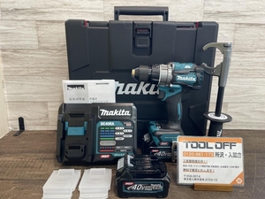 009▼未使用品▼makita マキタ 充電式ドライバドリル DF001GRDX バッテリ2個＋充電器 40Vmax ※ケースに傷汚れ有