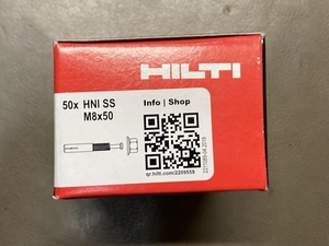 007◇未使用品◇HILTI ヒルティ 芯棒打込み方式アンカー HNI-SS