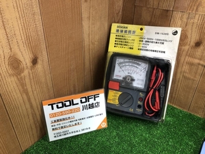 001♪未使用品・即決価格♪デンサン DENSAN 絶縁抵抗計 DM-1528S ※長期保管品