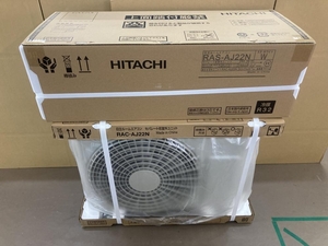 007◇未使用品・即決価格◇HITACHI ルームエアコン白くまくん RAC-AJ22N+RAS-AJ22N 発送不可