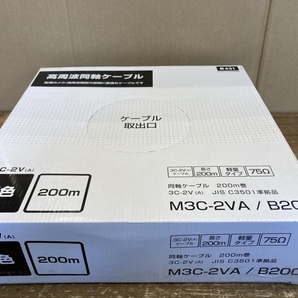 020♪未使用品・即決価格♪放送通信機器 同軸ケーブル M3C-2VA/B200 200mの画像1