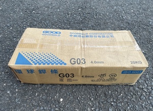 014〇未使用品・即決価格〇グッドウェルド good weld 溶接棒 G03 4mm 4.0mm 20kg