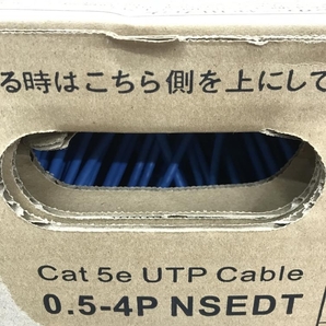 006□未使用品・即決価格□日本製線 Cat5e UTPケーブル 0.5-4P NSEDT SB 300m 直接伝票を貼り付けて発送の画像2