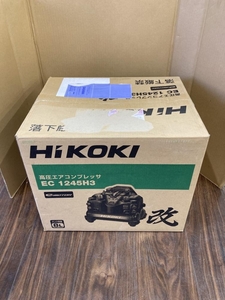 006□未使用品・即決価格□HiKOKI 高圧エアコンプレッサ EC1245H3(CN) 直接伝票を貼り付けて発送