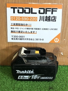 001♪おすすめ商品♪マキタ makita バッテリ BL1860B 充電回数18回