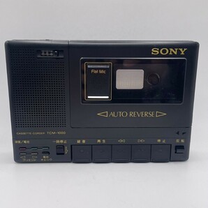 ▼SONY ソニー CASSETTE-CORDER カセットレコーダー TCM-1000 通電OK▼管理番号1の画像2