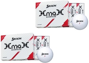 ダンロップ スリクソン SRIXON XmaX スリクソンエックスマックス ボール 2024年モデル 2ダースセット ホワイト