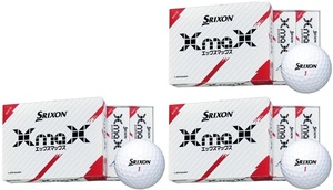 ダンロップ スリクソン SRIXON XmaX スリクソンエックスマックス ボール 2024年モデル 3ダースセット ホワイト