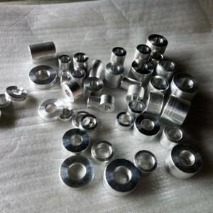  postage 210 jpy /140 jpy aluminium color / spacer M6.M8.M10.M12 all sorts 10 piece (48 kind from selection ) custom .