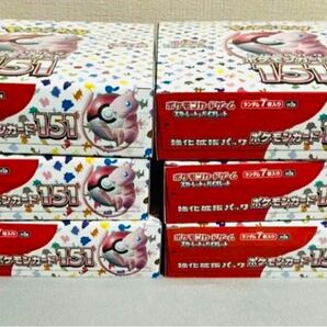 151 ポケモンカード 6 Box シュリンクなし