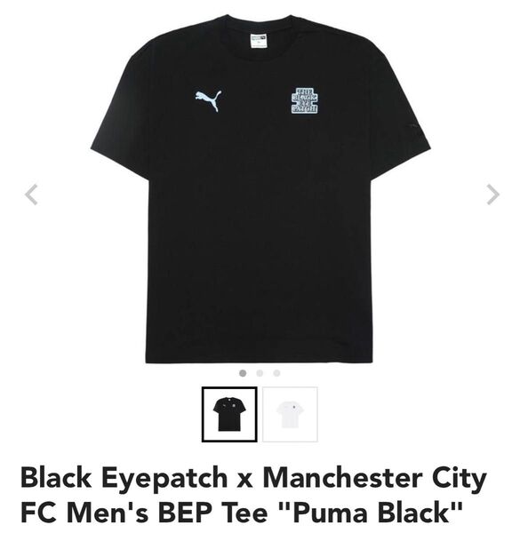 Black Eyepatch x Manchester City FC Tee "Puma Black" size L Tシャツ