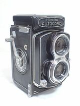 豊G395/6J自☆中古品 Minolta AUTOCORD ミノルタ オートコード 二眼レフカメラ VIEW ROKKOR F3.2 75mm / F3.5 75mm☆_画像1