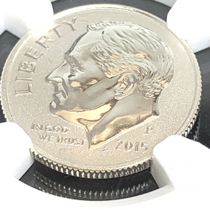 ２０１５年(Ｐ) アメリカ１０セント銀貨(ルーズベルトダイム March of Dimes Set ＮＧＣ-ＰＦ７０ＥＲ)の画像5