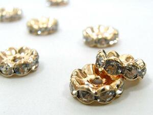 波ロンデル ピンクゴールド 約10mm 【50個入り】 6000221☆