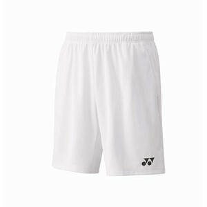 【15189 011 S】YONEX（ヨネックス)メンズニットハーフパンツ ホワイト S 新品 未使用 タグ付き　バドミントン テニス 2024モデル