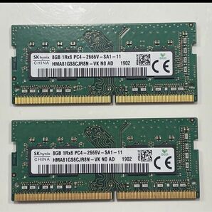 SK hynix 8GB×2枚 計16GB PC4-2666V ノート用メモリ