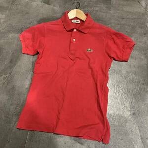 B ▼ ビンテージ / 都会のカジュアルウェア '着心地抜群' CHEMISE LACOSTE シュミーズラコステ 70s コットン100% 半袖 ポロシャツ size:2