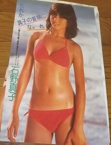 ★70年代女優【石野真子⑥】 水着5ページ切抜き　送料140円