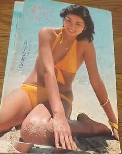 ★70年代女優【片平なぎさ③】 水着5ページ切抜き　送料140円