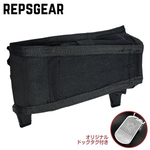 REPSGEAR マガジンポーチ 横向き M4マガジン対応 1本収納 MOLLE対応 PTP014 [ ブラック ] レプズギア