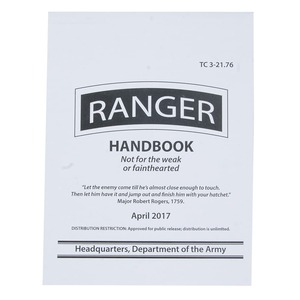 ROTHCO ハンドブック RANGER 米陸軍技術資料 1400 ロスコ U.S.ARMY マニュアル 米軍 サバイバル 教本