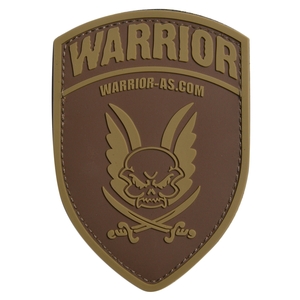 WARRIOR ASSAULT SYSTEMS パッチ ロゴ シールド型 ベルクロ [ ダークアース ]