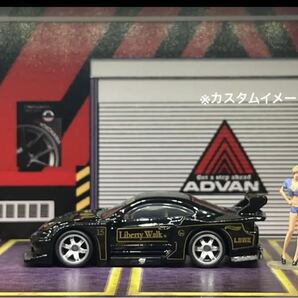 1/64 カスタムホイール 4台分 TE37風 シルバー＆ゴールド＆ブラック＆グレー トミカ、ホットウィール等のミニカーに！ の画像2