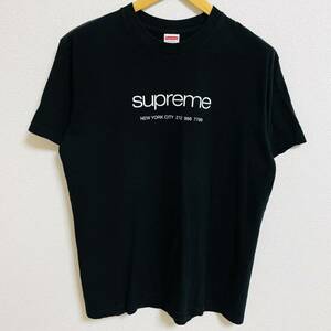 Supreme Shop Tee Black White M 20ss 2020年 黒 白 ブラック ホワイト ショップ クラシックロゴ 胸ロゴ