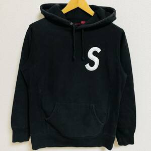 Supreme S Logo Hooded Sweatshirt Black S 15aw 2015年 黒 ブラック エスロゴ Sロゴ フーデッド スウェットシャツ 刺繍ロゴ