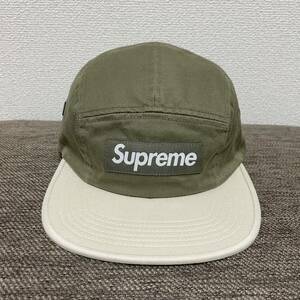 ほぼ新品 Supreme 2-Tone Camp Cap Olive Free 19ss 2019年 緑 オリーブ ツートン キャンプ キャップ ボックスロゴ