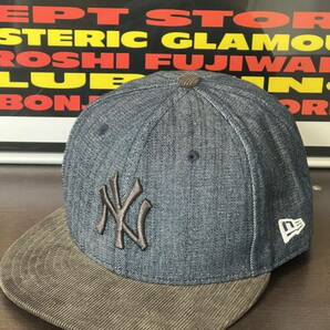 【NEW ERA】ニューヨーク ヤンキース （デニム／コーデュロイ）ベースボールキャプNewYork Yankees 野球帽子 の画像1