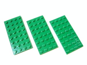 凸レゴ凸　%3035　4x8プレート（緑）　3個