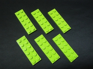 凸レゴ凸　%3795　2x6プレート（黄緑）　6個